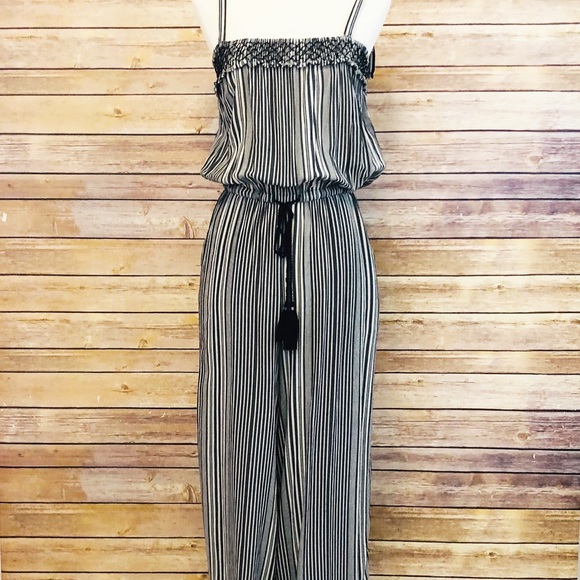 Lucky Brand Dresses & Skirts - Lucky Brand Striped Spaghetti Strap Jumper